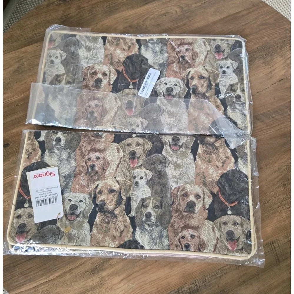 Set of 2-Signare Tapestry Double Sided Labrador Design Pillow Covers 18